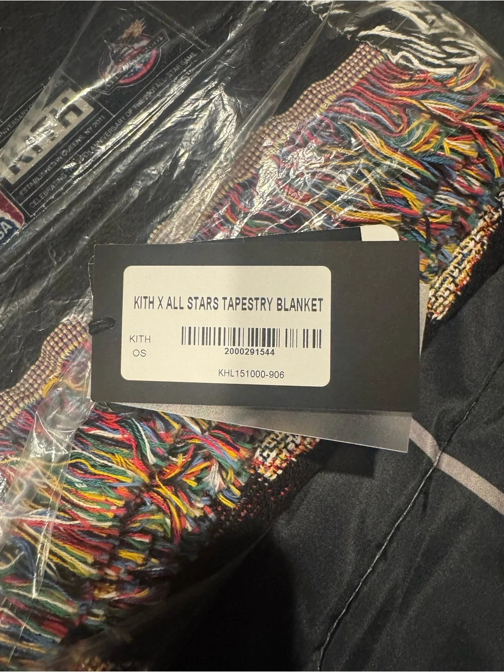 Kith Multicolor Fringe Tapestry Blanket